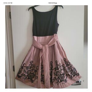 Black and pink party dress